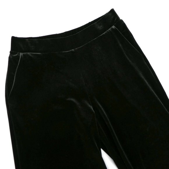 VeLVeT Rachel Zoe Palazzo Pants Black Pockets Elastic Wide Leg Stretchy High L - Picture 3 of 9